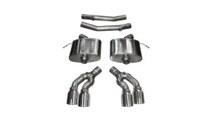 Cadillac CTS Performance Exhaust - Rear - CORSA Performance - Axle-Back Xtreme with Dual Rear Exit - Polished - `16-`19